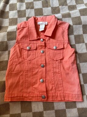 Emma & Ava Coral Sleeveless Denim Vest